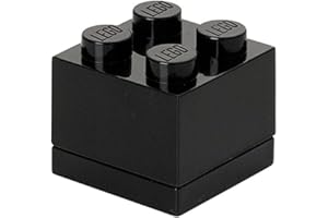 Lego Pudełko do przechowywania, 4 sztuki, czarne