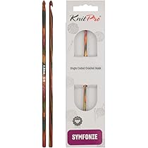KnitPro KP20741 Symphonie Crochet Tricot Tunisien Simple Fin Bois Multicolore 34,5 X 3,1 X 16 Cm