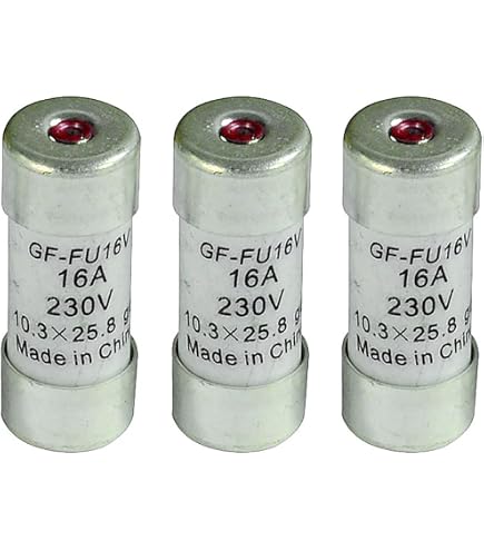 Fusibles Domestiques 10,3x38 Mm 32A 220V Avec Voyant - Lot De 2, Neufs Sous Emballage