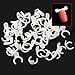 50 pcs Blank Nail Polish UV Gel Display Rings Pops Nail Art Ring Style Nail Tips