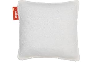 STOOV Ploov - Heated Cushion - Infrared Heating Technology - Cordless Ease of Use - 2.5 to 5 Hours of Warmth - 45 x 45 cm - Woolly White