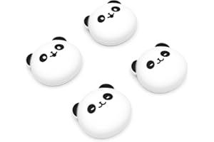 playvital Capuchons pour ps5 Manette Cover Joystick pour ps4,pour Xbox Series X S,Thumb Grip Caps pour Xbox One,Protection de Stick Analogique pour Switch Pro Controller,Panda Gros