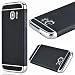 Produktbild GrandEver Samsung Galaxy S7 Weiche Silikon Hülle Durchsichtige Rückschale TPU Bumper Transparent Schutzhülle Klar Handytasche mit Muster Anti-Kratzer Stoßdämpfung Ultra Slim Rückseite Silicon Backcover Soft Case Protective Cover Ultradünnen Premium Handyhülle - Silber und Schwarz