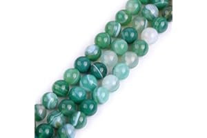 GEM-INSIDE CREATE YOUR OWN FASHION SHG store 8mm Edelstein-Grün Banded Achat Perlen Strang 15 Zoll Schmuckherstellung Perlen