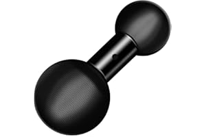 HIGATFUL Adaptador de bola de 25 mm a 17 mm para soportes RAM tamaño B, brazo de doble enchufe, Garmin 17 mm patrón de montaje de bola giratoria soporte GPS