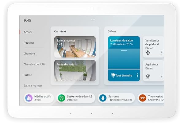 Echo Hub (Nouvelle génération) | Écran de contrôle de la maison connectée 8", avec Alexa | Compatible avec des milliers d'appareils