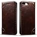 Produktbild Apple iPhone 7 Plus/8 Plus 5,5" Leder Hülle Flip Case Handytasche und Brieftasche mit Kreditkarten Kartenfach mit Unsichtbarem Magnet Verschluss Standfunktion, Koffee