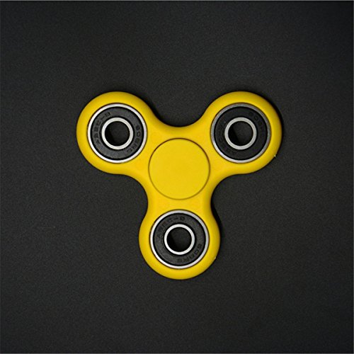 Fidget Hand Tri-Spinner Stress Reducer Anxiety Reliever Ultra Durable High Speed for Adult Children (Yellow) Fidget Hand Tri-Spinner Stress Reducer Anxiety Reliever Ultra Durable High Speed for Adult Children (Yellow)
