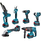 Catpower 1560 K&ouml;m&uuml;rs&uuml;z 20V 3x4.0Ah Ak&uuml;l&uuml; 6 lı Set - Kırıcı Delici Darbeli Vidalama