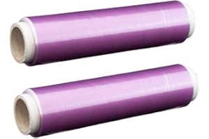 FIICO Film alimentaire transparent, plus grande résistance et autoadhésif, idéal pour la conservation de nourriture, fruits, légumes, bouilloire, poisson, saucisses, viande. Lot de 2 rouleaux de 30 cm x