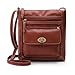 Produktbild Zolimx Damen Ledertasche Cross Body Schulter Messenger Bag (Braun)