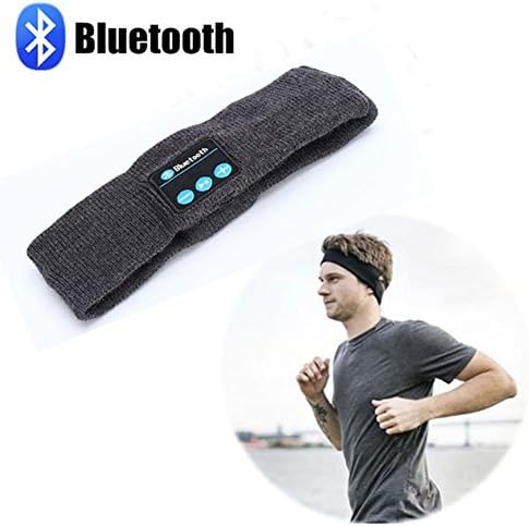 YYAANNGG, Bluetooth Sports Headphones Headbands Music Headbands Outdoor Sports Wireless Bluetooth Stereo Headsets Hands-free Headphones Bluetooth Music Headband Wireless Speakers and Headphones Gym Ex (Deep gray)