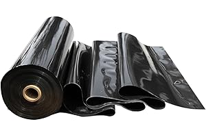 MFLCBK Bache pour Bassin Membrane HDPE pour Piscines Koï et Poissons Flexible Pliable et Imperméable 0,2mm D'épaisseur Un Aménagement Paysager Durable Matériau HDPE(Size:5x10m(Thick 20s))