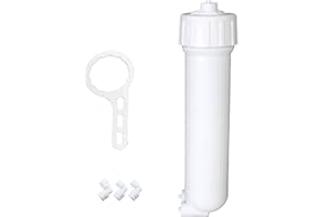 Lafiucy 1812/2012 Umkehrosmose-Membran-Gehäuse 1/4 Zoll Quick-Connect Fittings, Schlüssel Ganzes Set, Kompatibel mit Ro Menbrane 50/75/100/125GPD