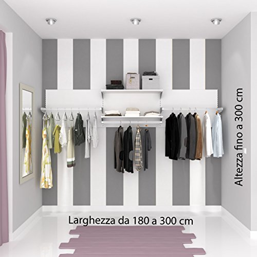 ALUCABINA Cabine Armoire, Armoire à Mur. Équipement Magasin sur Mesure. Aluminium qualité