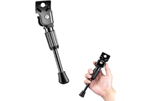 AFIODA Kids Bike Kickstand 16 Inch, Heavy-Duty Metal Single Side Bicycle Stand, Folding Child Bike Kick Stand, Stable Anti-Slip Support