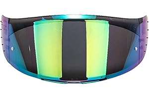 TISHITA Reemplazo de La Lente de La Visera Del Casco Integral de La Motocicleta MT V-14 para Targo - Colorido