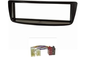 tomzz Audio 2455-010 ramka na radio zestaw pasujący do Toyota Aygo czarny z adapterem radia ISO