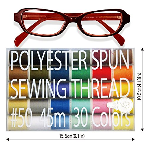 LEONIS 30 Color 50 Yards/45 m Each Handy Polyester Sewing Threads [ 93011 ] - 3