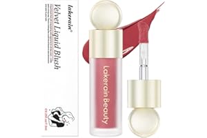 JEMPET Maquillaje de colorete mate en crema suave: colorete líquido ligero, a prueba de manchas, con acabado húmedo y aspecto natural para las mejillas - Colorete facial con tinte de piel transpirable (05)