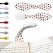 Price comparison product image Book Light for Reading in Bed - Clip on LED Reading Light & Bookmark - Batteries Included - Great Birthday & Christmas Gift for Girls - Red Hearts