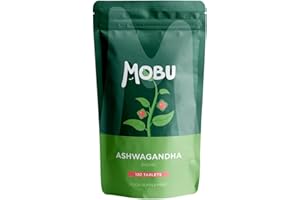 Ashwagandha 1000mg 120 Tablets | High Strength Ashwagandha Supplement | Ayurvedic | GMP Approved | Vegan | Letterbox Friendly | MOBU UK