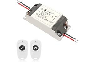 YASORN Smart Wifi Interruttore RF Modulo relè wireless Telecomando eMylo Interruttori della luce 1 canale 220V Domotica Timer Controllore 433Mhz Compatibile con Alexa/Google Home tramite Ios Android