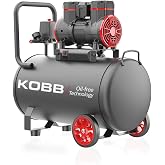 KOBB KBK50S 2.0HP 50Lt 8Bar Yağsız Sessiz Taşınabilir Hava Kompres&ouml;r&uuml;