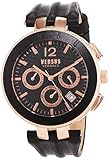 Versus by Versace Herren Analog Quarz Uhr mit Leder Armband VSP762318