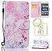 Produktbild für Huawei P8 lite Hülle Brieftasche Schutzhülle, Malerei PU Lederhülle Flip Hülle im Bookstyle Cover Schale Stand Ständer Etui Karten Slot Schutzhülle Tasche Wallet Case für Huawei P8 lite +Schlüsselanhänger (E) (8)