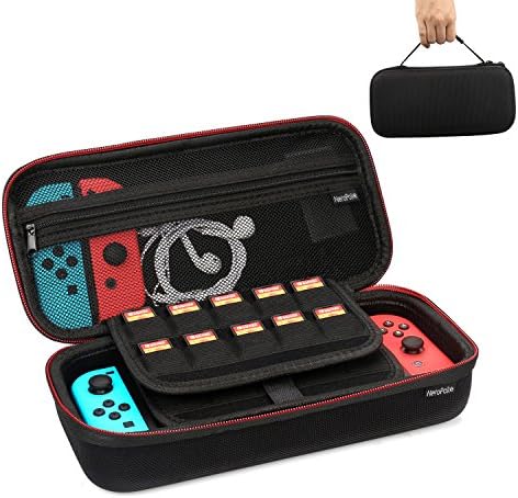 Neropoke Nintendo Switch Case Protective Hard Portable Travel Carry Case for Nintendo Switch Console Games Joy-Con and Nintendo Switch Accessories