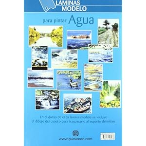Agua : 12 modelos diferentes para pintar (Láminas modelo para pintar)