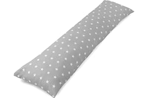 Totsy Baby Almohada Lactancia y Embarazo 145cm – cojin Alargado para abrazar Ideal para Dormir mejo Descansar y apoyar la Postura Embarazadas y Lactancia