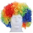 VR Creatives Funny Parties Hair Wig Malinga Wig Afro Curli Hair Halloween Cosplay for Party Holi Celebration