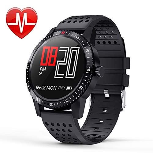 1.3 inch Color Screen Fitness Tracker Smart Watch GPS Activity Tracker Heart Rate,Blood Pressure Monitor Step Counter IP67 Waterproof Bluetooth Wristband Smart Reminder for IOS Android