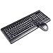 Produktbild Schlank 2.4G drahtlose Maus und Tastatur wasserdicht Computer-Tastatur Laptop-Tastatur eingestellt , black