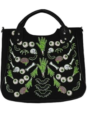 Banned Damen Handtasche Midnight Hour schwarz 34x31x13 cm