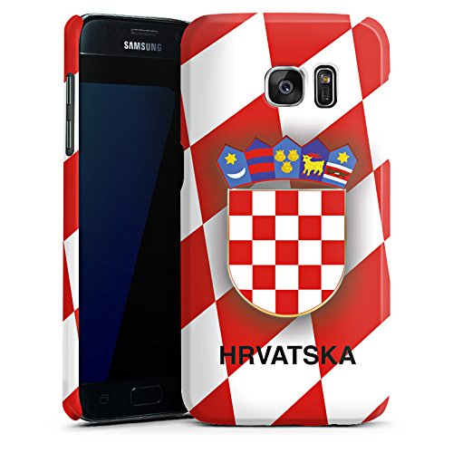 DeinDesign Samsung Galaxy S7 Hülle Premium Case Cover Kroatien Em Trikot Football Fussball