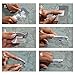 niceEshop(TM) 100pcs Professional Nail Art Aluminium Foils Wraps to Soak Off Acrylic Nails Polish And for UV or LED Gels Removal