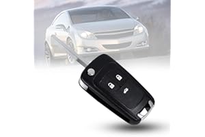 KUULEYN Botones Carcasa para llave, control remoto plegable con 3 botones, carcasa para llave, compatible con Opel Zafira Astra Insignia Holden