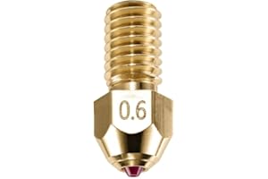 DUROZZLE Ruby Tip Buse 0,6 mm pour Neptune 4/4 Pro, trempée et résistante à l'abrasion pour une fabrication additive précise (Neptune 4, 0,6 mm)