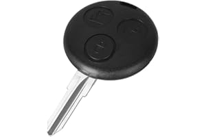 PHONILLICO Coque Clé pour Smart Fortwo 450 City Coupé Cabriolet Roadster Forfour - Plip clé télécommande 3 Boutons Lame