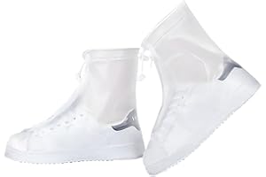 HEYSOCKS Waterproof Shoe Covers - Rain Boots Mid-Cut Waterproof Double-Layer Zipper, Durable Anti-Slip, Snow & Mud Protection, Heavy Duty Rain & Snow Shoe Covers for Men & Women