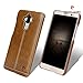 Price comparison product image Huawei Mate 9 Case, Pierre Cardin Premium Luxurious Slim Italian Genuine Cow Leather Hard Back Cover Back Case for Huawei Mate 9 (2016), Brown
