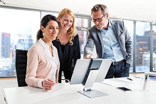 Durable 893023 Tablet Tischhalterung für alle Tablets 7-13″, 360° drehbar mit Diebstahlsicherung, silber - 7