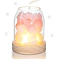 YHRY Himalayan Salt Essential Oil Diffuser, Himalayan Salt Lamp, Salt Lamp Diffuser, USB Night Light with Crystal, Salt Rock Lamp for Room, Office, Home, Night Light, Gift (Pink)