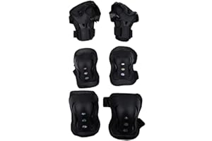 VBESTLIFE Vbest life Set mit 6PCS Kid Boy Girls Kniestützset Schutzgitter Wirst Pad Ellbogenschutz für Outdoor-Sportaktivitäten