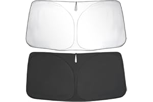 SKTU Windscreen Sunshade compatible with Mercedes GLC X253 SUV 2016-2022 Foldable Car Front Window Sun Visor with UV protection