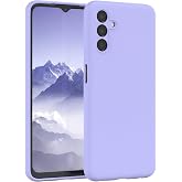 Coverzone Premier Samsung Galaxy S23 Fe Uyumlu Silikon Kılıf, Soft ve P&uuml;r&uuml;zs&uuml;z Dış Y&uuml;zey Kapak (Lila)