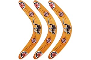 NYGGTYK 1 pièce Fléchette Boomerang d'extérieur pour enfants et adultes Boomerang Boomerang en bois extérieur en forme de V Boomerang en forme de V Jouet de soucoupe volante en plein air Jouet de